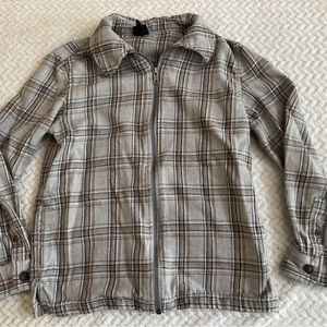Zip Front Flannel